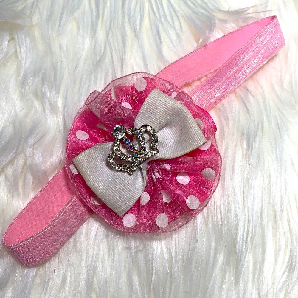 Pink Princess Baby Girls Headband